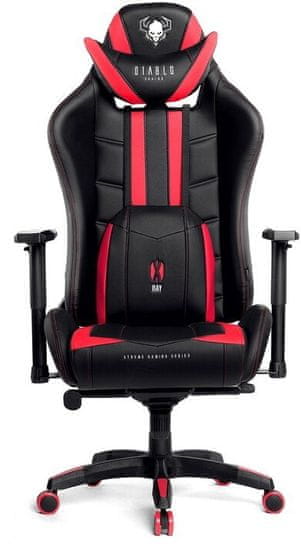 Diablo Chairs X-Ray, XL, černá/červená (5902560336115)