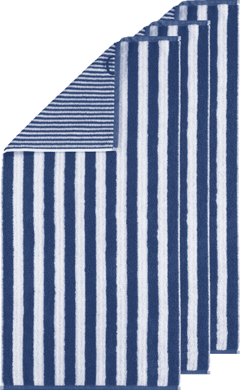 Cawö Frottier ručník z kolekce STRIPES 50x100 cm 3 ks blau