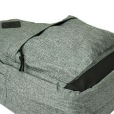 Bellugio Elegantní nylonový batoh Indis,tmavě šedý