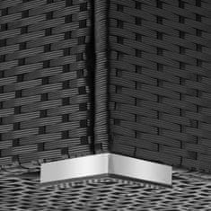 tectake Úložný box Oslo 145x82,5x79,5cm - černá