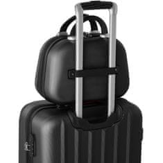 tectake Cestovní kufry Pucci – sada 4 ks - černá