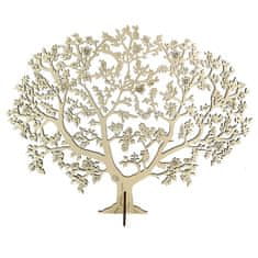 AMADEA Dřevěný 3D strom, přírodní, 46 cm
