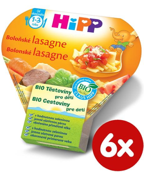 HiPP BIO Boloňské lasagne 6 x 250 g