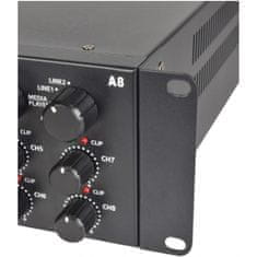 Adastra A8, mixážní 4-zónový zesilovač 8x 100W, BT/MP3/FM
