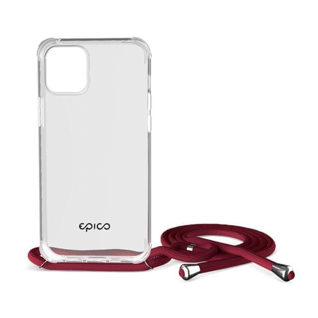 EPICO Nake String Case iPhone 12 / 12 Pro 50310101400001, bílá transparentní / červená - zánovní