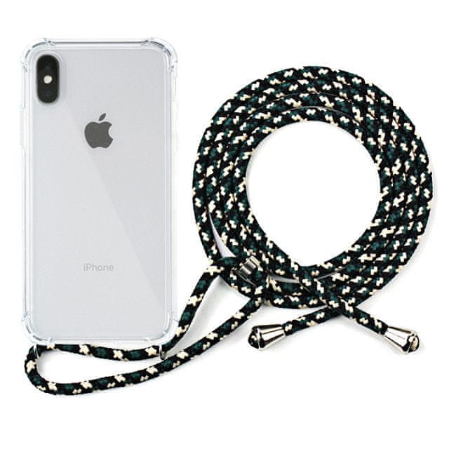 EPICO Nake String Case iPhone X/XS 24310101000022, bílá transparentní / černo-bílá