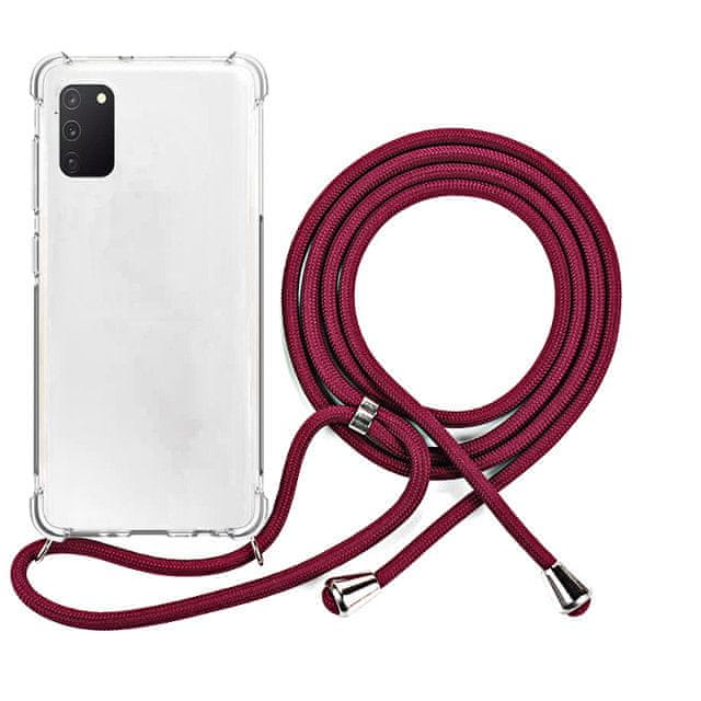 EPICO Nake String Case Samsung Galaxy A41 48210101400001, bílá transparentní / červená - rozbaleno