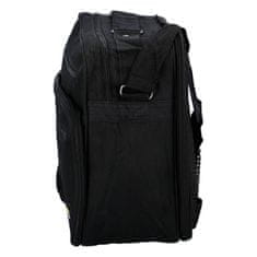 Sanchez Praktická a objemná pánská látková taška René, černá