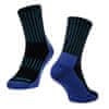 Force Zimní cyklistické ponožky ARCTIC s vlnou Merino - modré, S/M