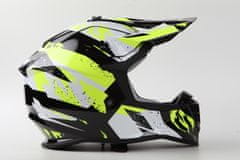MAXX MX 633 cross helma černozelená reflex Velikost: XXL