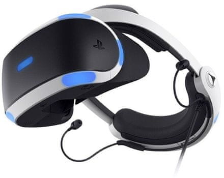 Sony VR v2 + Kamera v2 + PS5 adapter + játék VR Worlds virtuális valóság OLED kijelző 120hz