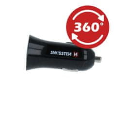 SWISSTEN Swissten Cl Adaptér 2,4A Power 2X Usb + Kabel Lightning 8595217467514