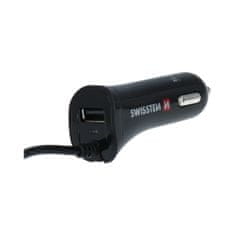 SWISSTEN CAR CHARGER MICRO USB AND USB 2,4A POWER