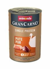 Animonda Grancarno single protein 400 g čisté krůtí, konzerva pro psy