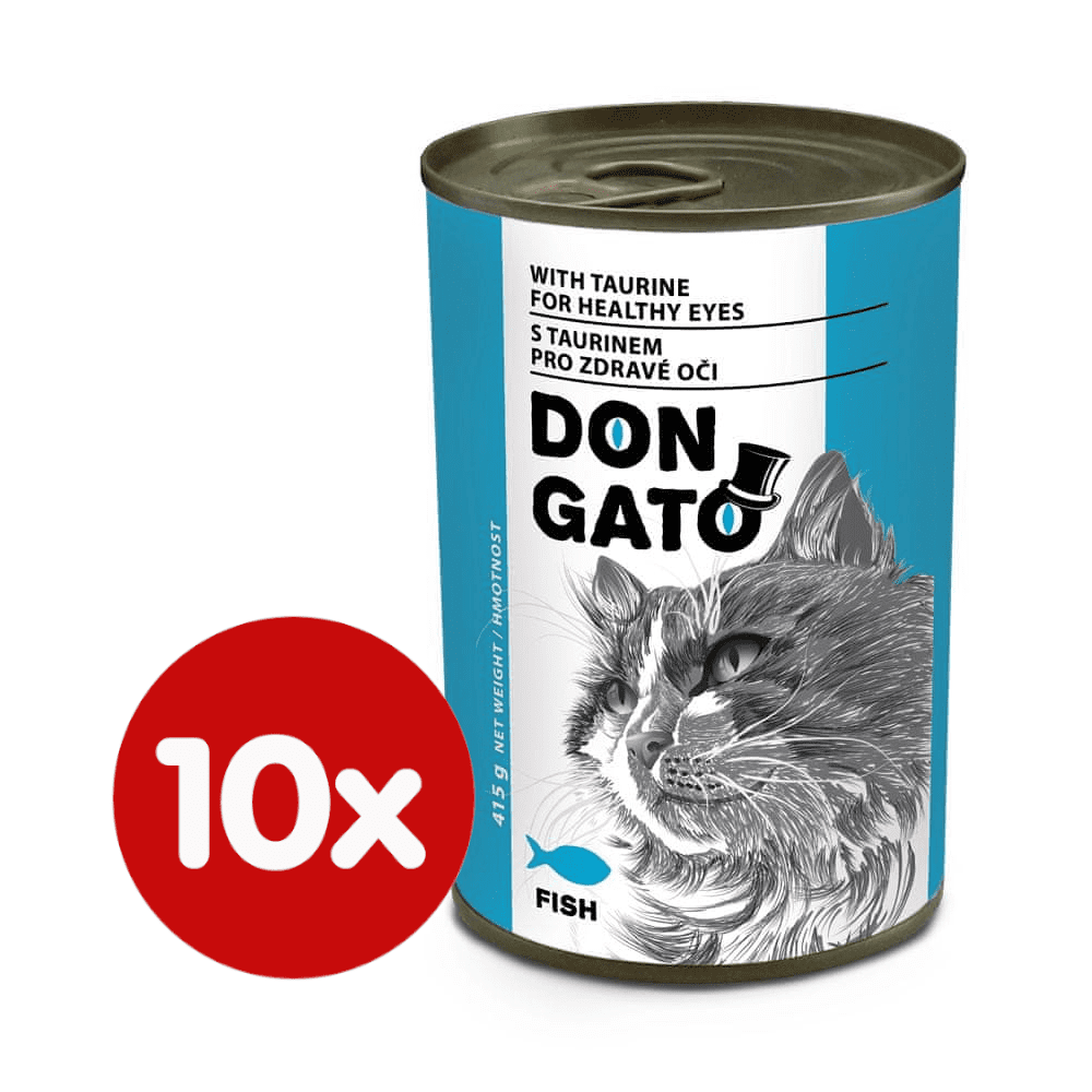 Levně Dibaq DON GATO konzerva kočka ryba 10x415 g