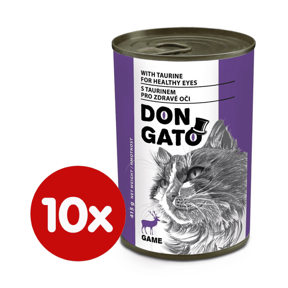 Levně Dibaq DON GATO konzerva kočka zvěřina 10x415 g