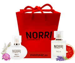 NORRI  Luxusní taška červená s logem NORRI