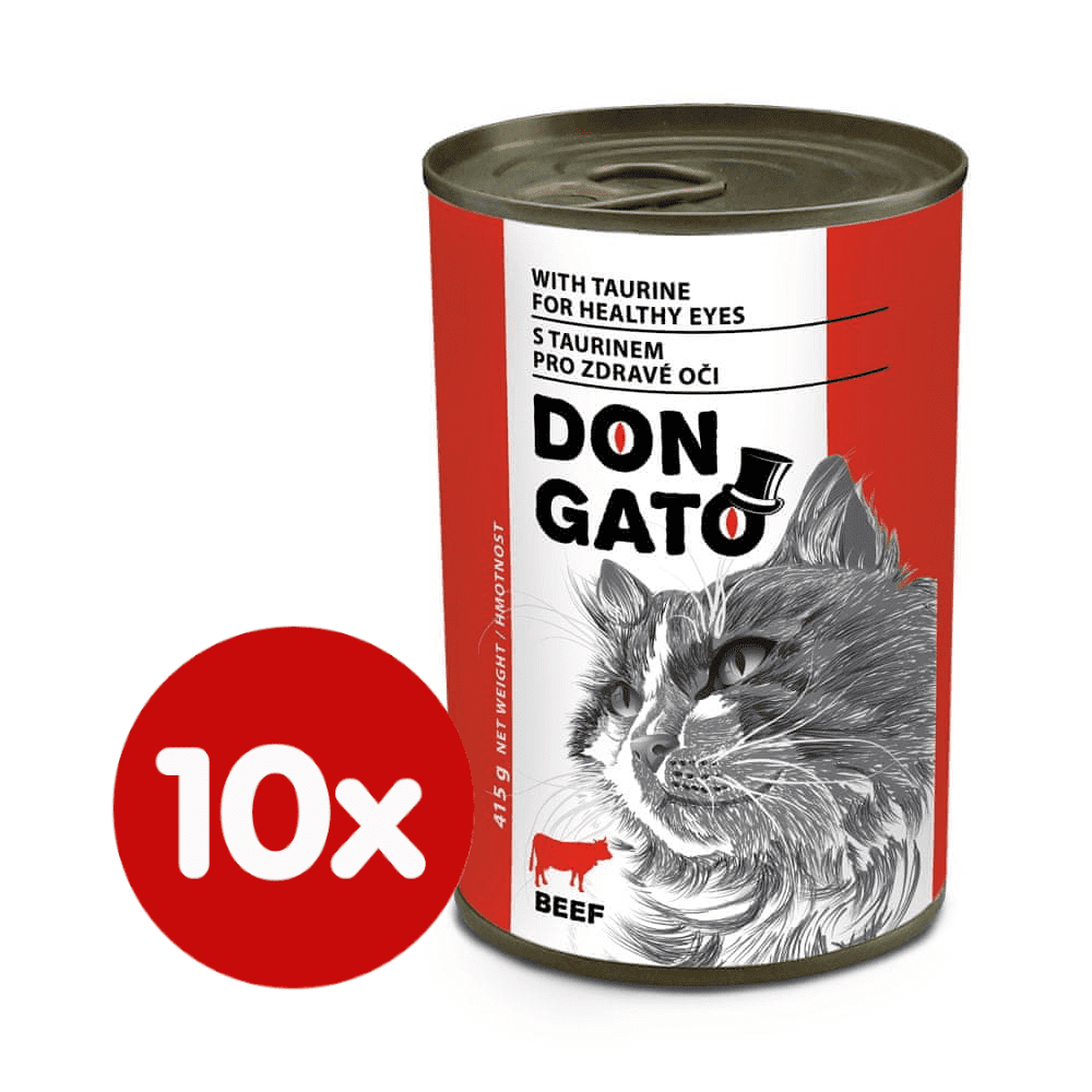 Levně Dibaq DON GATO konzerva kočka hovězí 10x415 g