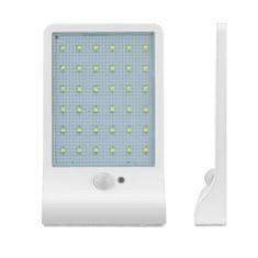 Bezdoteku LEDSolar 36 nástěnná lampa s vysunutím bílá, se sensorem, bezdrátové, 2,5 W, studená barva