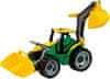 LENA Traktor se lžící a bagrem, zeleno žlutý