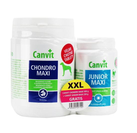 Canvit Chondro Maxi 500g +Canvit Junior Maxi 230 g EXPIRACE 14/02/2022