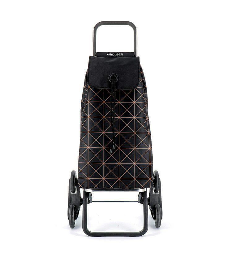 Rolser I-Max Star Rd6 nákupní taška s kolečky do schodů, černo-oranžová - rozbaleno