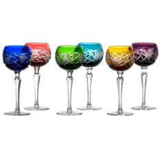 Caesar Crystal Set Sklenice na víno Mars 190, barva mix barev, objem 190 ml