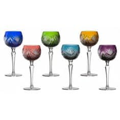 Caesar Crystal Set Sklenice na víno Janette 190, barva mix barev, objem 190 ml