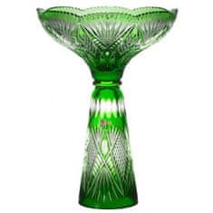 Caesar Crystal Váza Gabriela, barva zelená, výška 465 mm