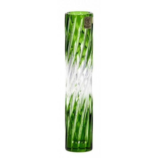 Caesar Crystal Váza Zita, barva zelená, výška 205 mm