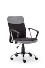 Halmar Kancelářská židle s područkami Topic - šedá/černá