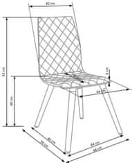 Halmar Jídelní židle K282 - šedá