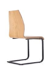 Halmar Jídelní židle K265 - hnědá / dub zlatý