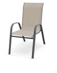 Halmar Zahradní židle Mosler - šedá / tmavě šedá