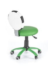 Halmar Dětská židle na kolečkách Gol - zelená/bílá/černá