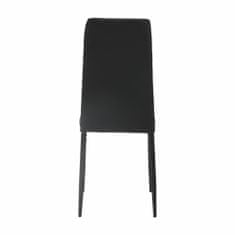 KONDELA Jídelní židle Enra - tmavě hnědá/černá