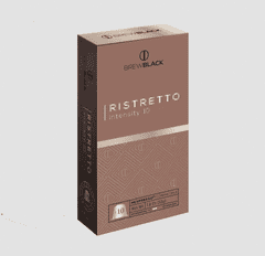 BrewBlack Káva RISTRETTO (10 kávové kapsle)