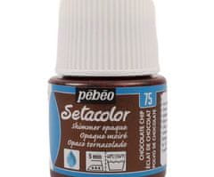 Pébéo Setacolor 45ml shimmer čokoládová barva na textil,