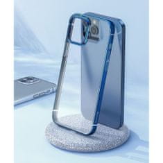 BASEUS Shining silikonový kryt na iPhone 12 mini, stříbrný