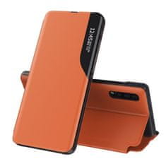 MG Eco Leather View knížkové pouzdro na Huawei P40 Pro, oranžové