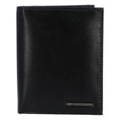 Bellugio Pánská kožená peněženka na výšku Milota, černá