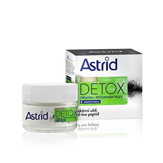 Astrid Obnovující rozjasňující noční krém Citylife Detox 50 ml