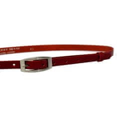 Penny Belts Dámský kožený opasek 15-2-93 red (Délka pásku 100 cm)
