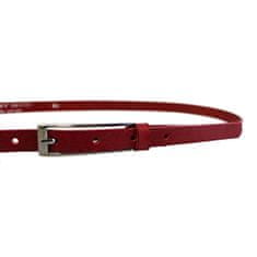 Penny Belts Dámský kožený opasek 15-1-93 red (Délka pásku 85 cm)