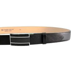 Penny Belts Pánský kožený společenský opasek 35-020-A6 black (Délka pásku 95 cm)