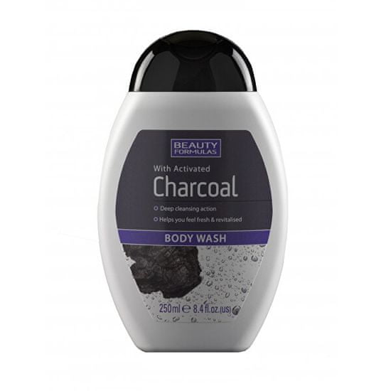 Beauty Formulas Sprchový gel s aktivním uhlím Charcoal (Body Wash) 250 ml