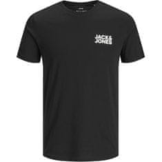 Jack&Jones Pánské triko JJECORP Slim Fit 12151955 Black (Velikost L)