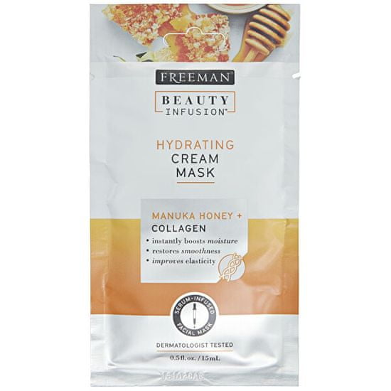 Freeman Hydratační krémová maska Manukový med a kolagen Beauty Infusion (Hydrating Cream Mask)