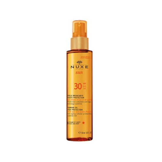 Nuxe Bronzující olej na opalování na obličej a tělo SPF 30 Sun (Tanning Oil For Face And Body) 150 ml