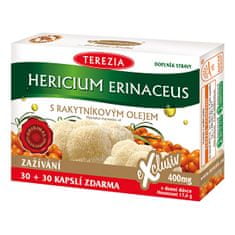 TEREZIA COMPANY Hericium erinaceus se 100% rakytníkovým olejem 30 kapslí + 30 kapslí ZDARMA